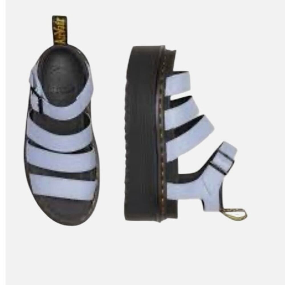 Dr. Martens Blaire Pisa Quad Platform Sandals Blue Women’s 9 EU 41